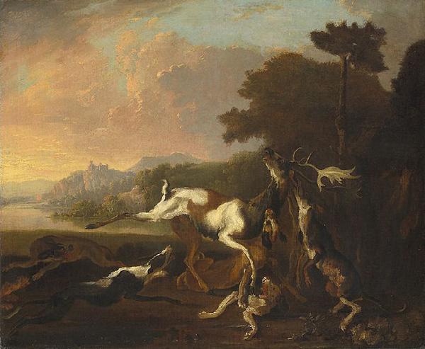 Abraham Hondius The Deer Hunt oil painting picture